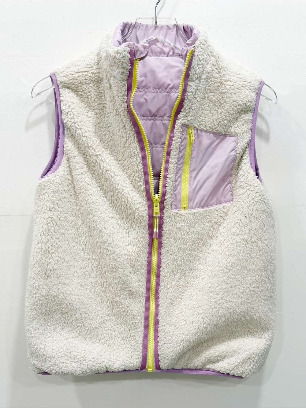Athleta Girl Reversible So Toasty Shera Vest Jacket Medium 8-10 Outdoor